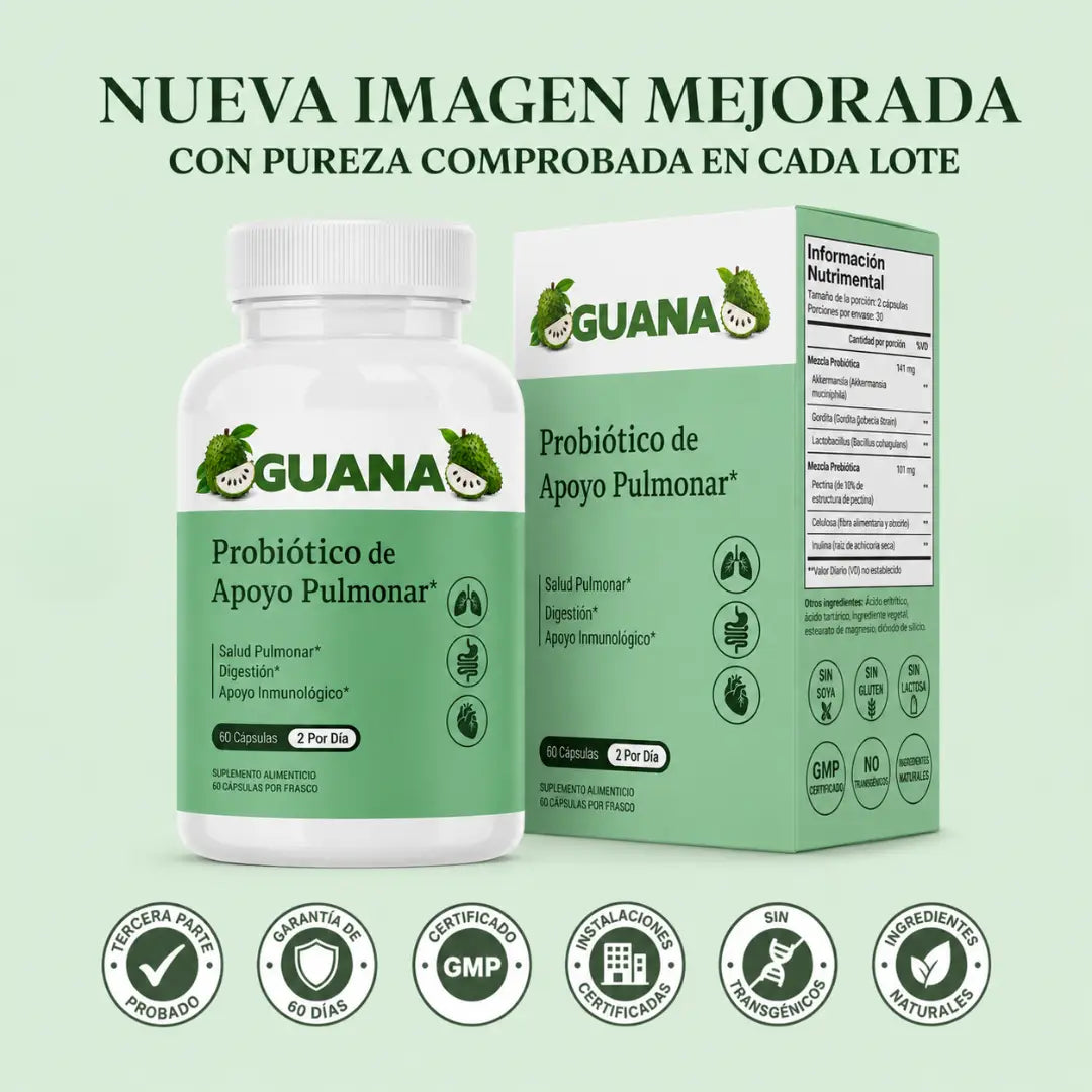 Probióticos GUANA para el apoyo pulmonar