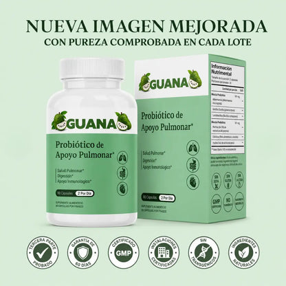 Probióticos GUANA para el apoyo pulmonar