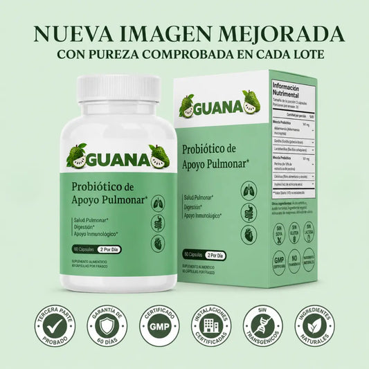 Probióticos GUANA para el apoyo pulmonar