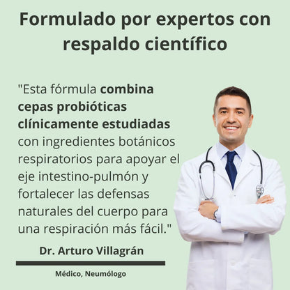 Probióticos GUANA para el apoyo pulmonar