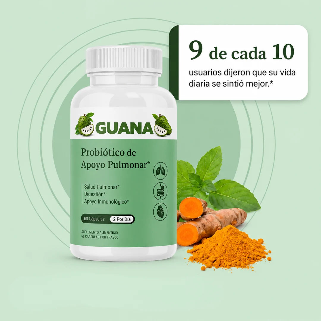 Probióticos GUANA para el apoyo pulmonar