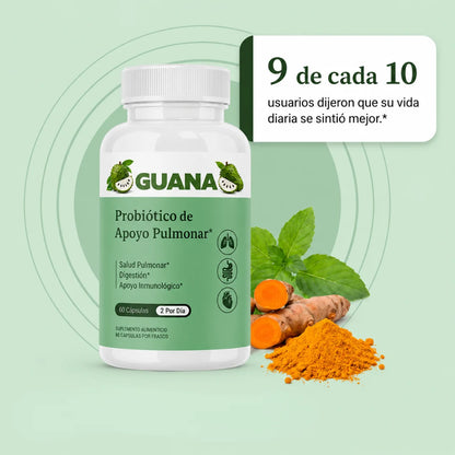 Probióticos GUANA para el apoyo pulmonar