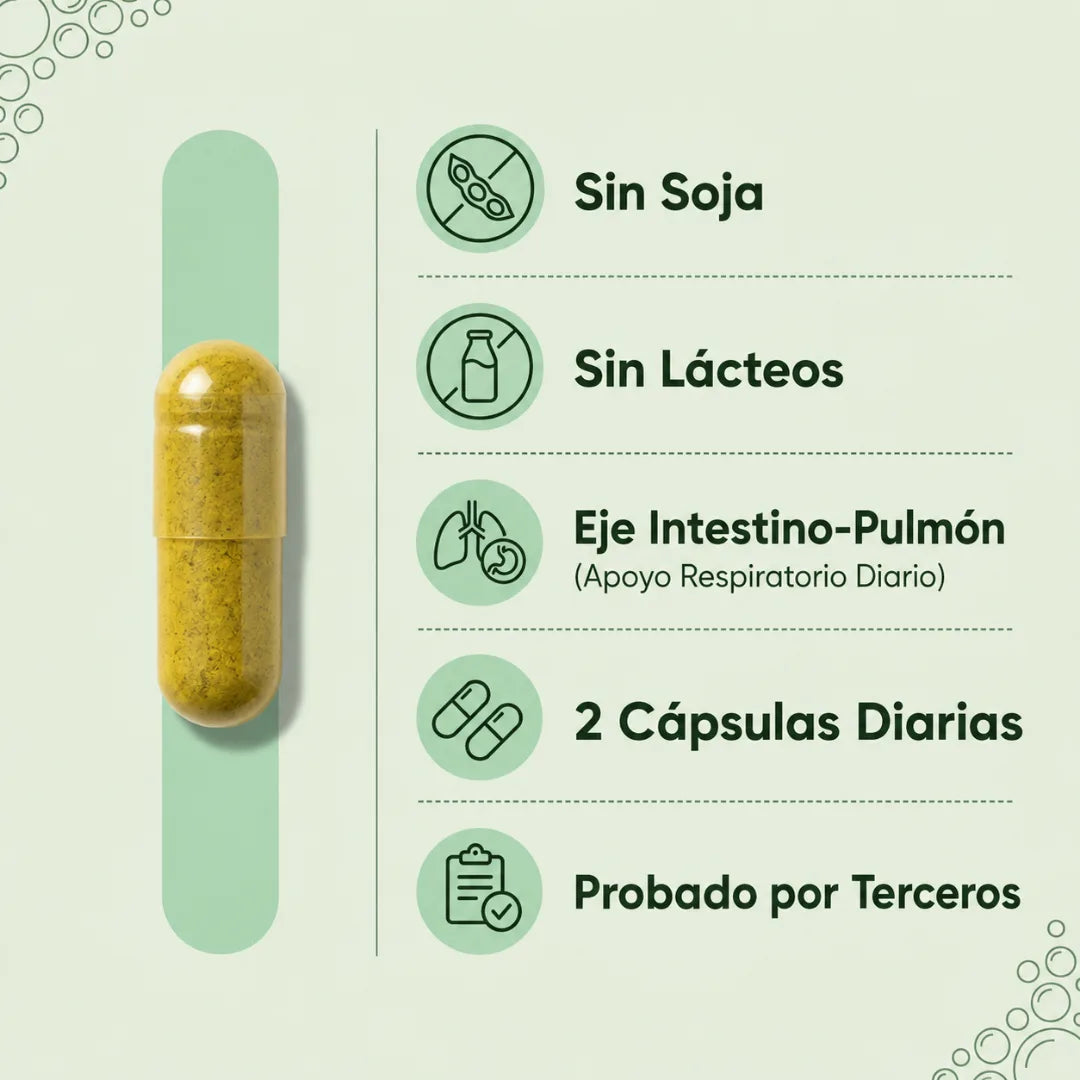 Probióticos GUANA para el apoyo pulmonar