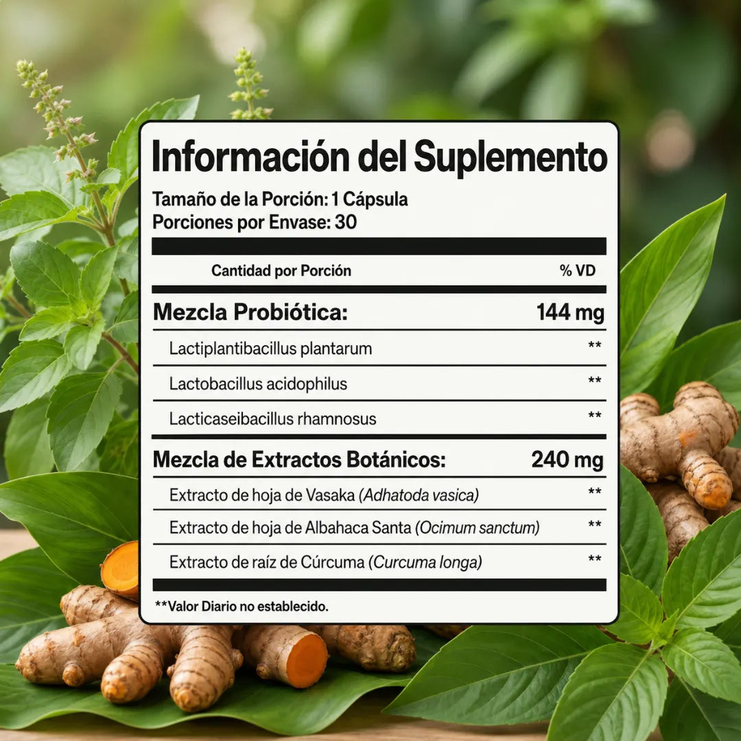 Probióticos GUANA para el apoyo pulmonar