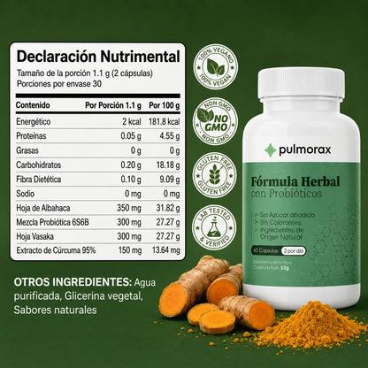 Suplemento de extracto de cúrcuma 100% orgánico 10 en 1